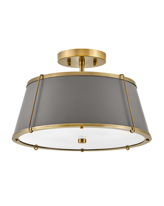 Buy lacquered-dark-brass Clarke Flush Mount Ceiling Light by Hinkley