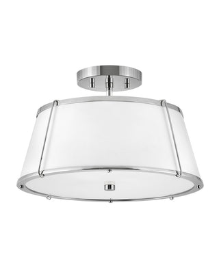 Buy polished-nickel Clarke Flush Mount Ceiling Light by Hinkley