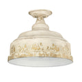 Keating Outdoor (Damp) Semi-Flush Mount Ceiling Light by Golden