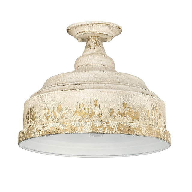 Keating Outdoor (Damp) Semi Flush Mount Light by Golden