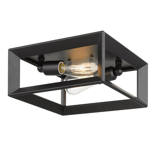 Smyth Outdoor (Damp) Flush Mount Ceiling Light by Golden