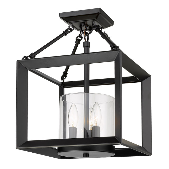 Smyth Outdoor (Damp) Semi-Flush Mount Ceiling Light by Golden