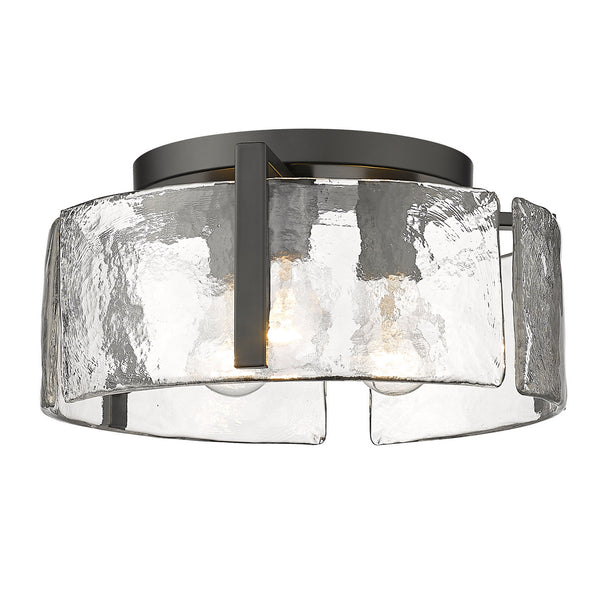 Aenon Outdoor (Damp) Flush Mount Ceiling Light by Golden