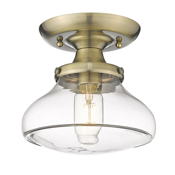 Nash Outdoor (Damp) Semi Flush Mount Light by Golden