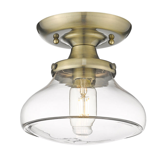 Nash Outdoor (Damp) Semi Flush Mount Light by Golden
