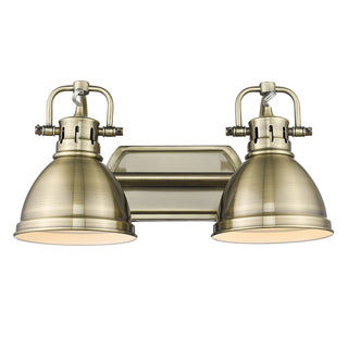 Buy aged-brass-with-aged-brass-glass Duncan Vanity by Golden