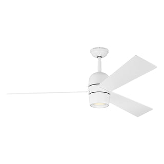 Buy matte-white-finish-with-matte-white-blades Alba Ceiling Fan with Light by Visual Comfort Fan