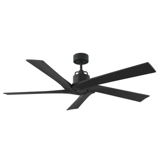 Buy midnight-black-finish-with-midnight-black-blades 5-Blades Aspen Visual Comfort Fan by Visual Comfort Fan