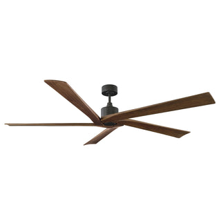 Buy aged-pewter-finish-with-dark-walnut-blades Aspen Outdoor (Damp) Ceiling Fan (Light Kit Available) by Visual Comfort Fan