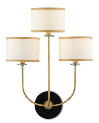 Croydon Brass Wall Sconce Sconce by Currey and Company