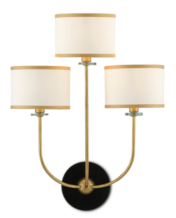 Croydon Brass Wall Sconce Sconce by Currey and Company