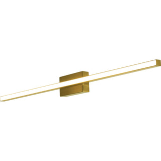 Buy satin-brass-with-satin-brass-metal-glass-and-white-shade Barlow Linear Vanity by AFX Lighting