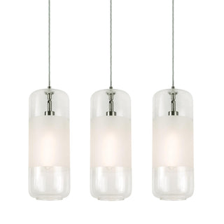 Buy satin-nickel-with-clear-glass-glass-and-clear-shade Hermosa Outdoor (Damp) Pendant by AFX Lighting