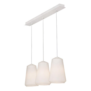 Buy white-with-white-glass-glass-and-white-shade Isla Outdoor (Damp) Pendant by AFX Lighting