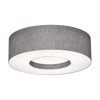 Buy grey-with-white-acrylic-glass-and-white-shade Montclair Outdoor (Damp) Flush Mount Ceiling Light by AFX Lighting