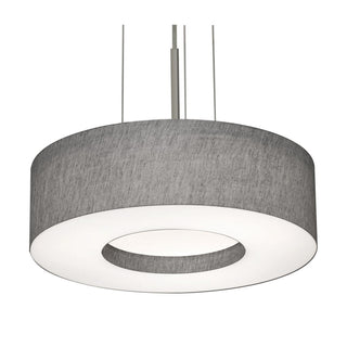 Buy satin-nickel-with-grey-lumafuse-glass-and-silver-gray-shade Montclair Outdoor (Damp) Pendant by AFX Lighting