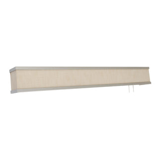 Buy satin-nickel-with-jute-white-lumafuse-acrylic-glass-and-white-shade Randolph Outdoor (Damp) Overbed Light by AFX Lighting
