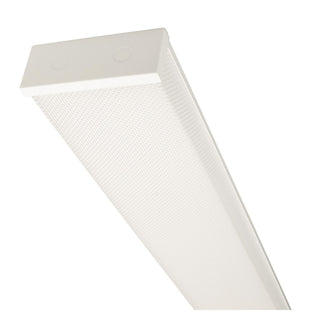 Buy white-with-clear-prismatic-acrylic-glass-and-clear-shade Spring Outdoor (Damp) Linear Ceiling Light by AFX Lighting