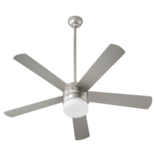Buy satin-nickel-finish-with-weathered-gray-and-reversible-silver-blades Maxwell Ceiling Fan with Light by Quorum
