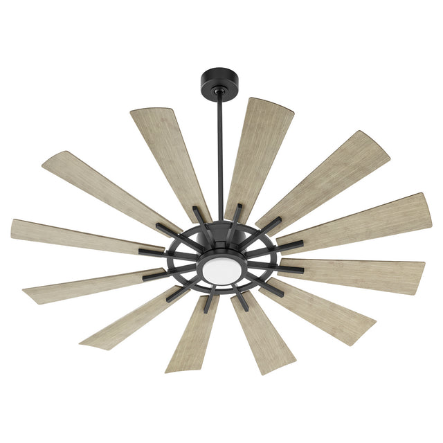 Cirque Outdoor (Damp) Ceiling Fan with Light by Quorum