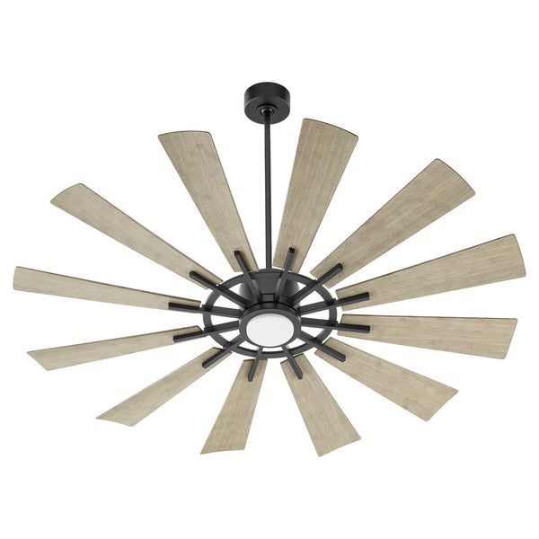 Cirque Outdoor (Damp) Ceiling Fan by Quorum