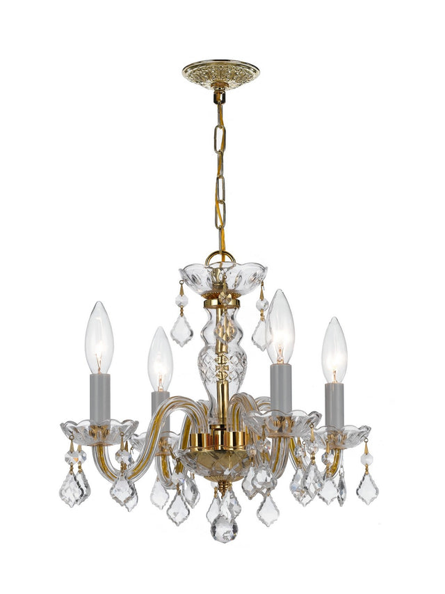 Traditional Crystal Outdoor (Damp) Mini Chandelier by Crystorama