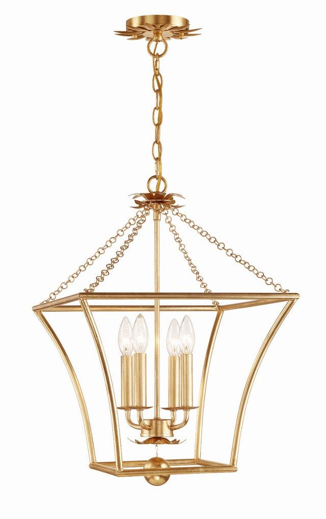 Broche Outdoor (Damp) Mini Chandelier by Crystorama
