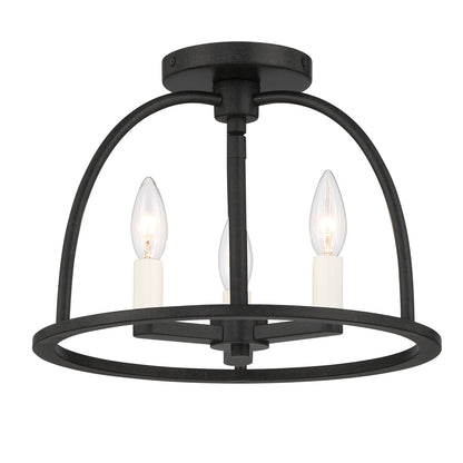 Abbott Semi-Flush Mount Ceiling Light by Crystorama