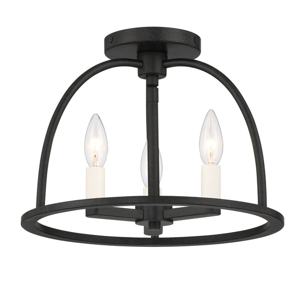 Abbott Semi Flush Mount Light by Crystorama