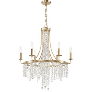Buy antique-gold Gabrielle Outdoor (Damp) Chandelier by Crystorama