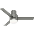 Gilmour Outdoor (Damp) Hugger Ceiling Fan with Light by Hunter