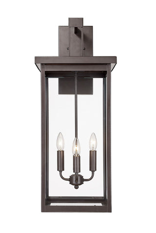 Buy powder-coated-bronze-with-clear-glass-and-clear-shade Barkeley Outdoor (Wet) Wall Lanterns by Millennium