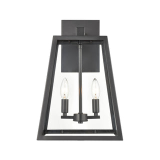 Buy powder-coated-black-with-clear-glass-and-clear-shade Grant Outdoor (Damp) Lantern by Millennium