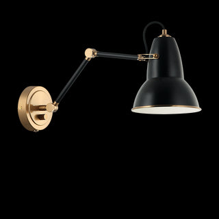 Buy black-with-black-glass Buzz Sconce by Matteo Lighting