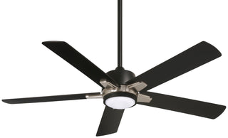Buy coal-finish-with-coal-blades Stout Ceiling Fan with Light by Minka Aire