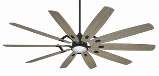 Buy coal-finish-with-seashore-grey-blades Barn H Outdoor (Wet) Ceiling Fan with Light by Minka Aire