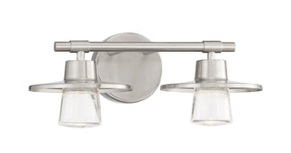 Buy brushed-nickel-with-clear-seeded-glass-glass Beacon Avenue Vanity by Minka-Lavery