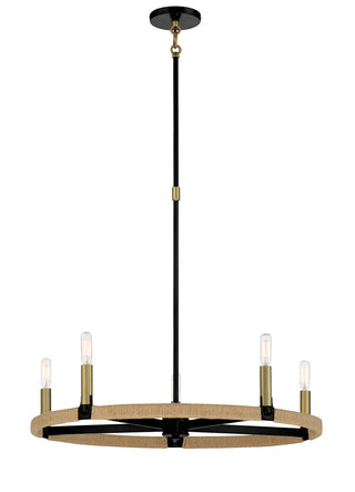 Buy coal-and-soft-brass Windward Passage Outdoor (Damp) Chandelier by Minka-Lavery