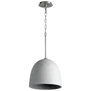 Buy grey-w-satin-nickel Dune Outdoor (Damp) Pendant by Oxygen