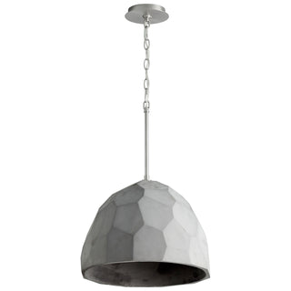 Buy grey-w-satin-nickel Maria Outdoor (Damp) Pendant by Oxygen