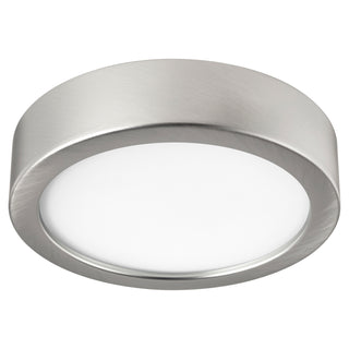 Buy satin-nickel-and-white-shade Fleet Outdoor (Damp) Fan Light Kit by Oxygen