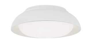 Buy sand-white-with-white-glass-and-white-shade Outdoor (Damp) Flush Mount Ceiling Light by Minka-Lavery