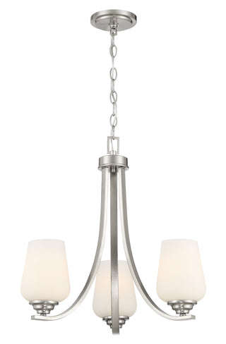 Buy brushed-nickel-with-etched-opal-glass-and-opal-shade Shyloh Outdoor (Damp) Chandelier by Minka-Lavery