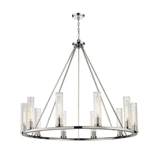 Buy polished-nickel Beau Outdoor (Damp) Chandelier by Z-Lite