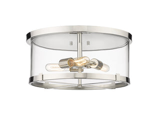 Buy polished-nickel Callista Outdoor (Damp) Flush Mount Ceiling Light by Z-Lite