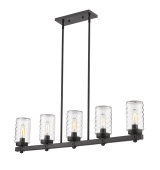 Buy matte-black-with-clear-glass-and-clear-shade Tahoe Outdoor (Damp) Chandelier by Z-Lite
