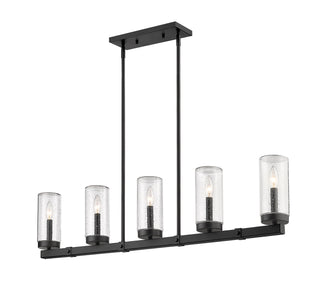 Buy matte-black-with-clear-seedy-glass-and-clear-seedy-shade Marlow Outdoor (Damp) Chandelier by Z-Lite