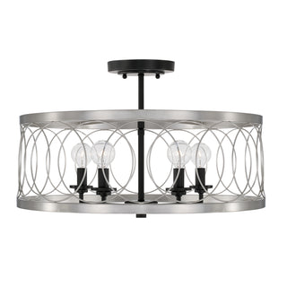 Madeline Outdoor (Damp) Semi-Flush Mount Ceiling Light by Capital Lighting
