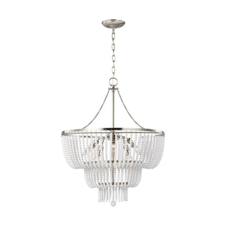 Buy brushed-nickel Jackie Outdoor (Damp) Chandelier by Visual Comfort Studio