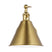 Satin Brass with Satin Brass Glass and Metal Shade